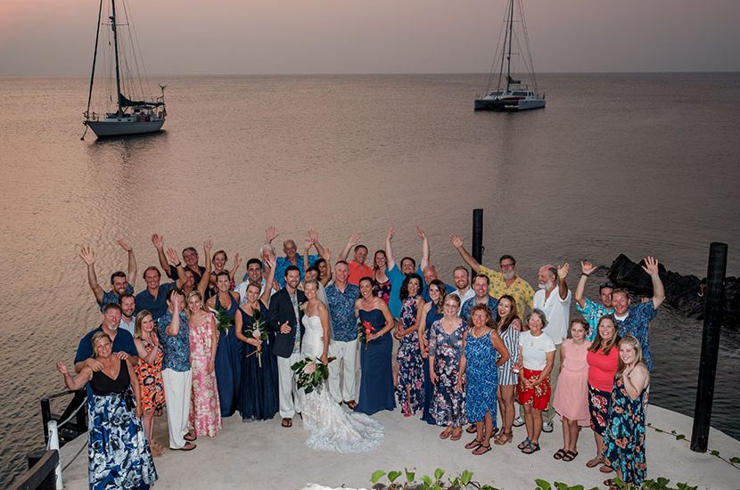 Fiji resort wedding ceremony
