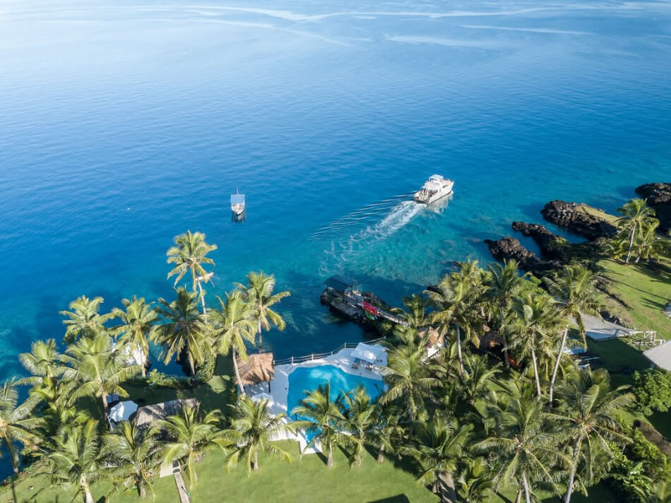 Fiji premium resort Paradise in Fiji aerial view