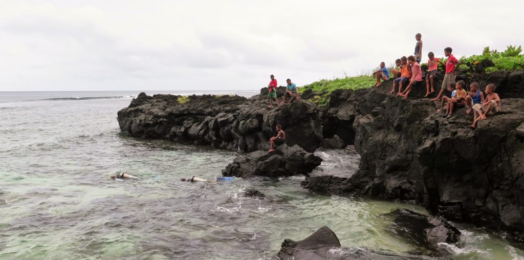 First Descent at Vuna Village dive site